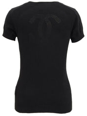 2008年製 スポーツラインCCマークハーフスリーブニット ブラック