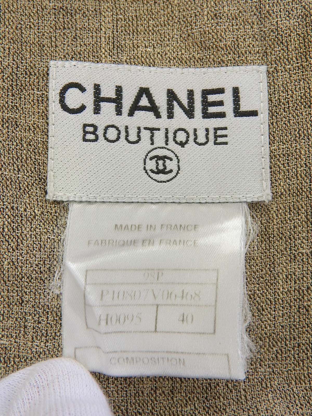 1998年米色亚麻无袖连衣裙