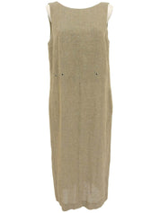 1998年製 リネンノースリーブワンピース ベージュ