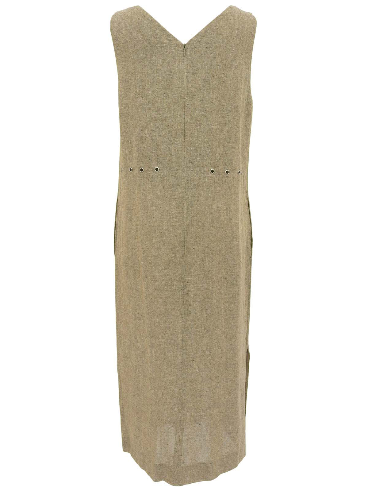 1998年製 リネンノースリーブワンピース ベージュ