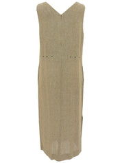 1998年製 リネンノースリーブワンピース ベージュ