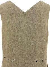 1998年製 リネンノースリーブワンピース ベージュ