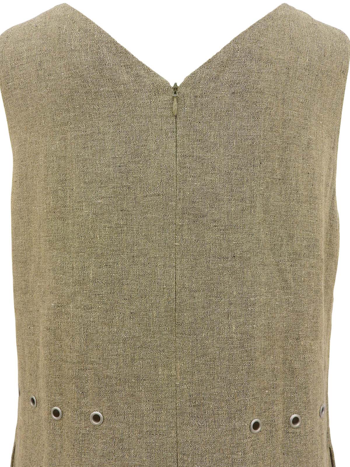 1998年製 リネンノースリーブワンピース ベージュ