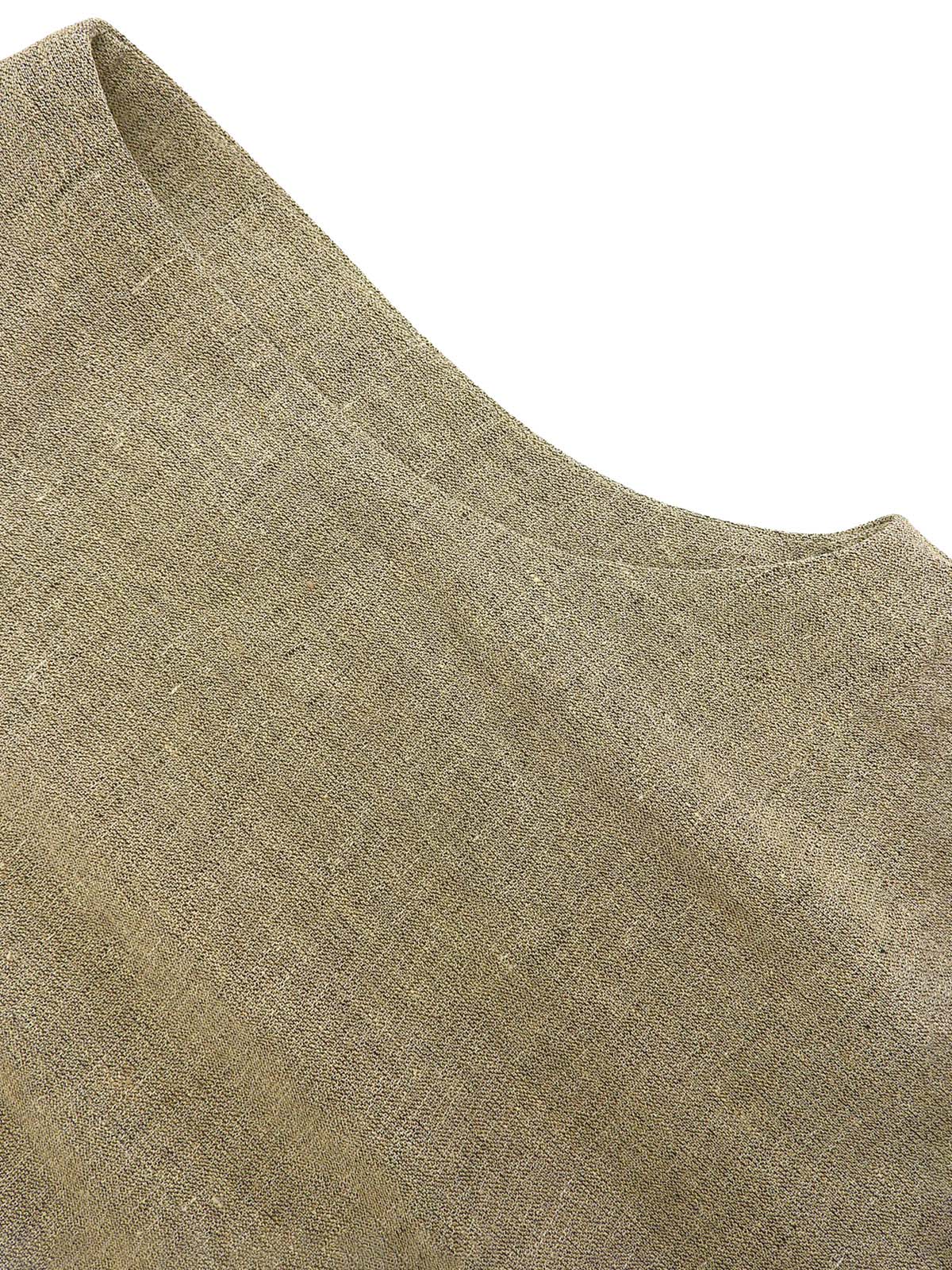 1998年製 リネンノースリーブワンピース ベージュ