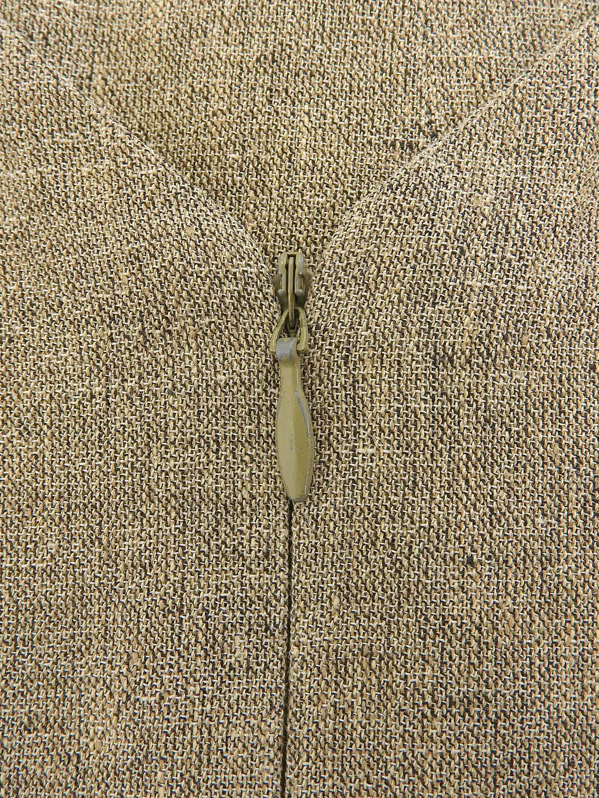 1998年米色亚麻无袖连衣裙