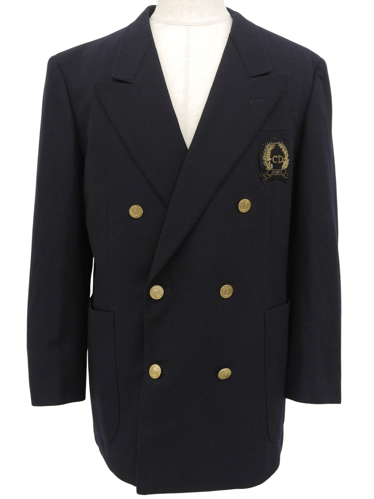 ロゴエンブレムワッペンジャケット ネイビー