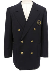 ロゴエンブレムワッペンジャケット ネイビー