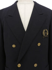 ロゴエンブレムワッペンジャケット ネイビー