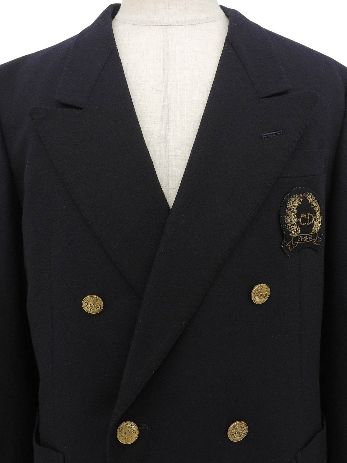 ロゴエンブレムワッペンジャケット ネイビー