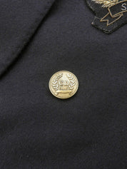 ロゴエンブレムワッペンジャケット ネイビー