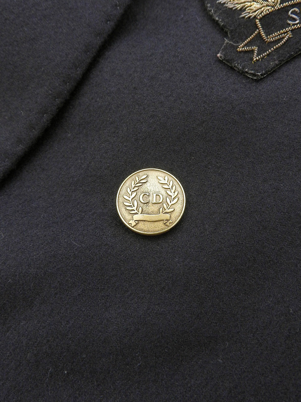 ロゴエンブレムワッペンジャケット ネイビー