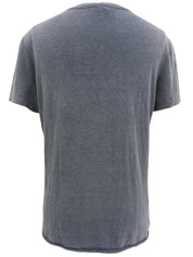 スパンコールモノグラムパターン半袖トップス グレー