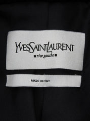 モヘアダブルブレストコート ブラック