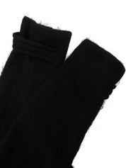 モヘアダブルブレストコート ブラック