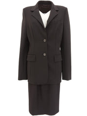 ウールセットアップ ダークブラウン