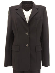 ウールセットアップ ダークブラウン