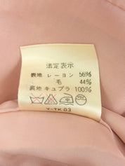 ロゴボタンノーカラーセットアップ ピンク