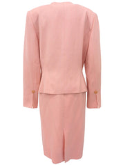 ロゴボタンノーカラーセットアップ ピンク