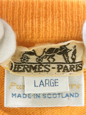 Cashmere Serie Button Cardigan in Orange