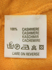 Cashmere Serie Button Cardigan in Orange