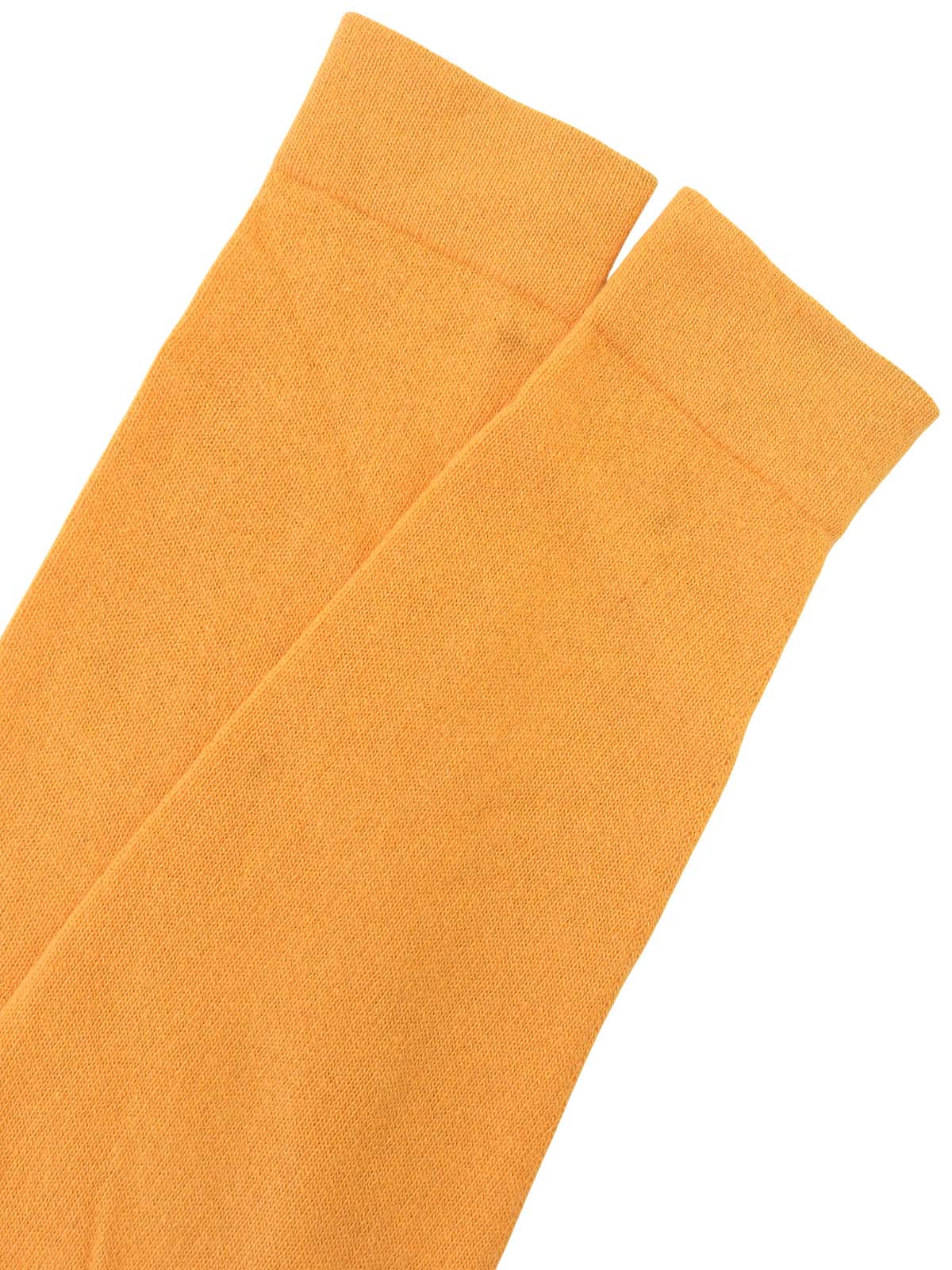 Cashmere Sellier Button Cardigan Orange