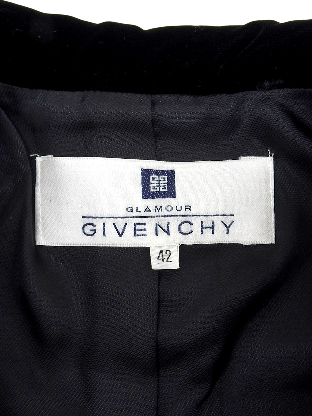 ツイードロゴボタンジャケット ライトブルー/ブラック