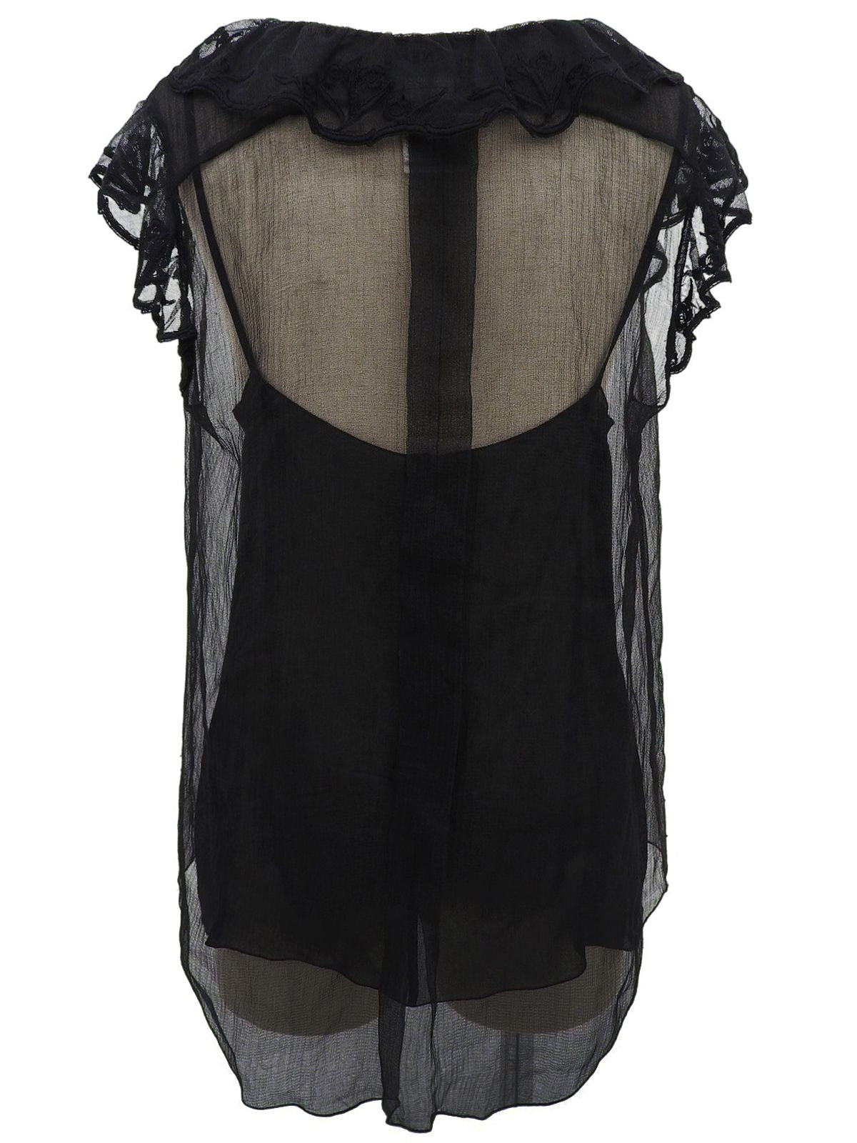 2002年製 レースCCマークノースリーブアンサンブル ブラック