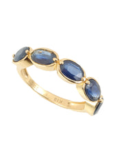 18K金蓝宝石戒指/蓝色