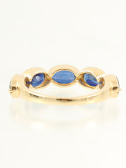 18K金蓝宝石戒指/蓝色