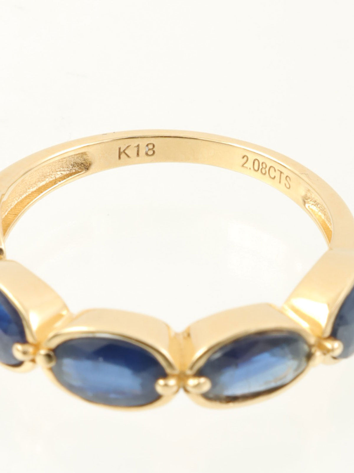 18K金蓝宝石戒指/蓝色