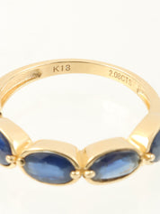 18K金蓝宝石戒指/蓝色