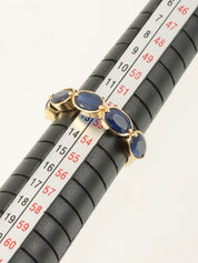 18K金蓝宝石戒指/蓝色