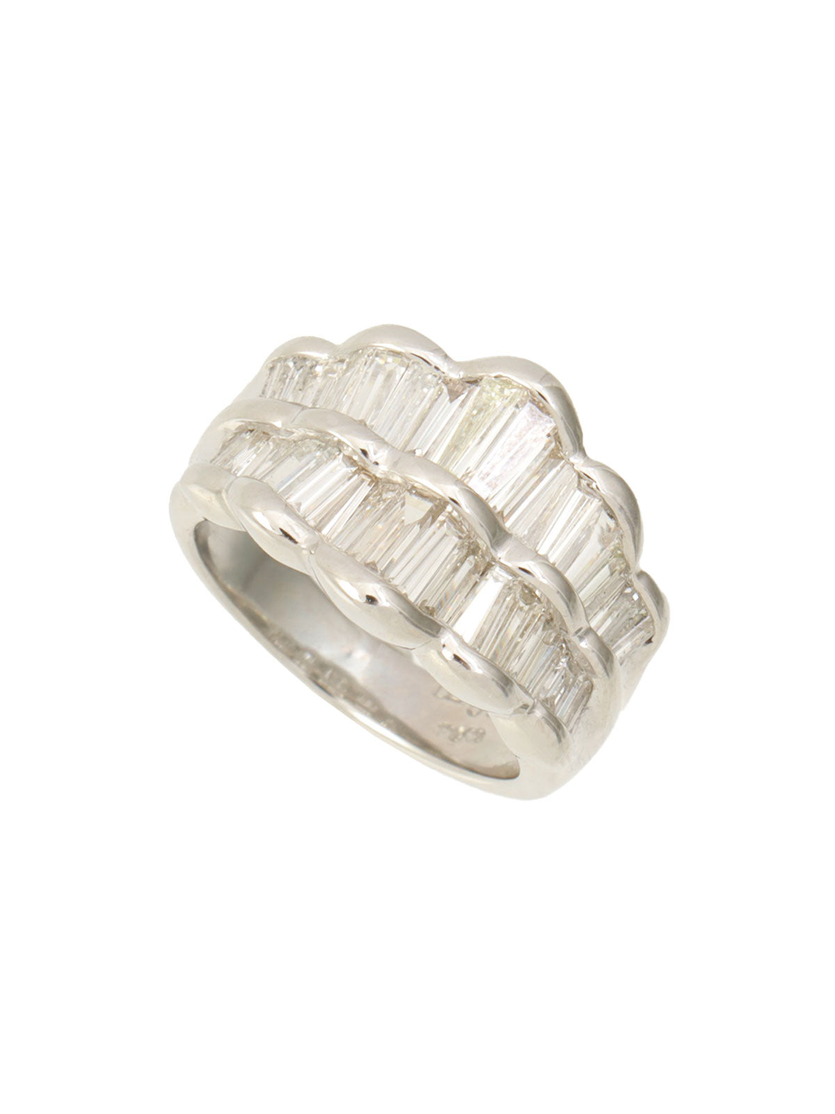 18K Diamond Design Ring #53 Silver