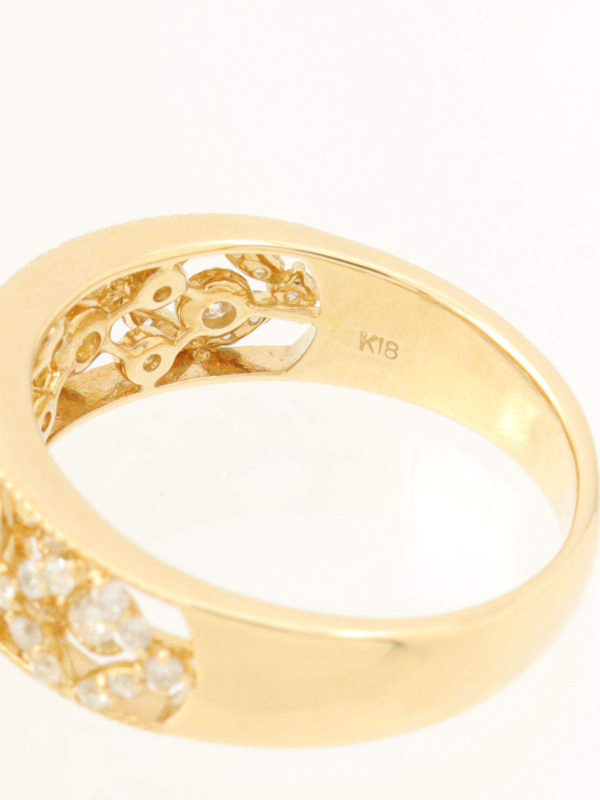 18Kダイヤモンドデザインリング ゴールド #14