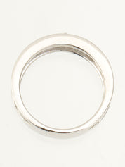 ワコウプラチナダイヤモンドデザインリング シルバー