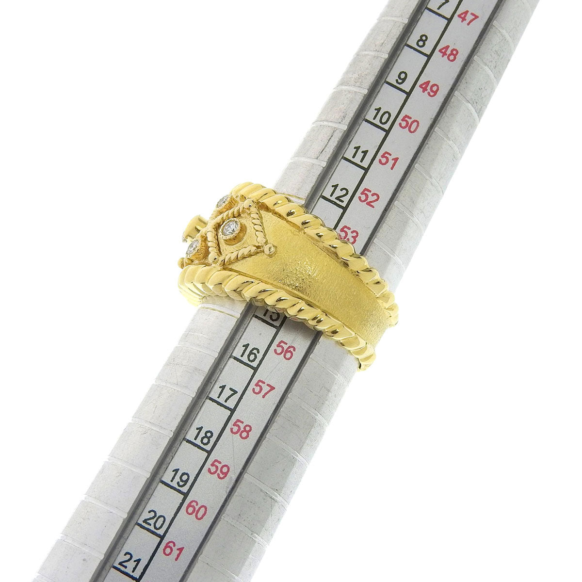 18K 钻石设计戒指 #54 金色