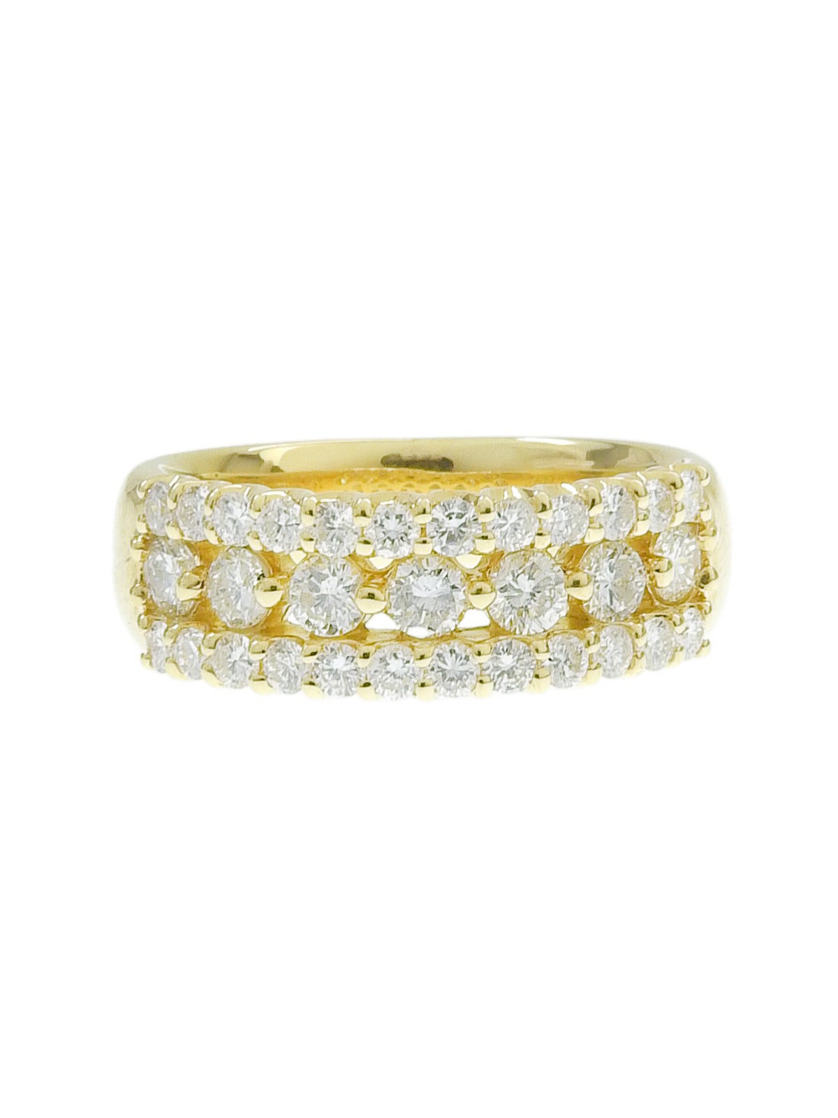 18K Gold Diamond Design Ring