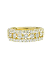 18K Gold Diamond Design Ring