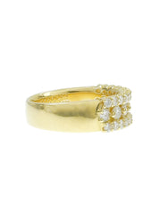 18K Gold Diamond Design Ring