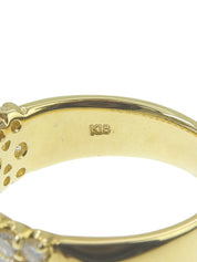 18Kダイヤモンドデザインリング ゴールド