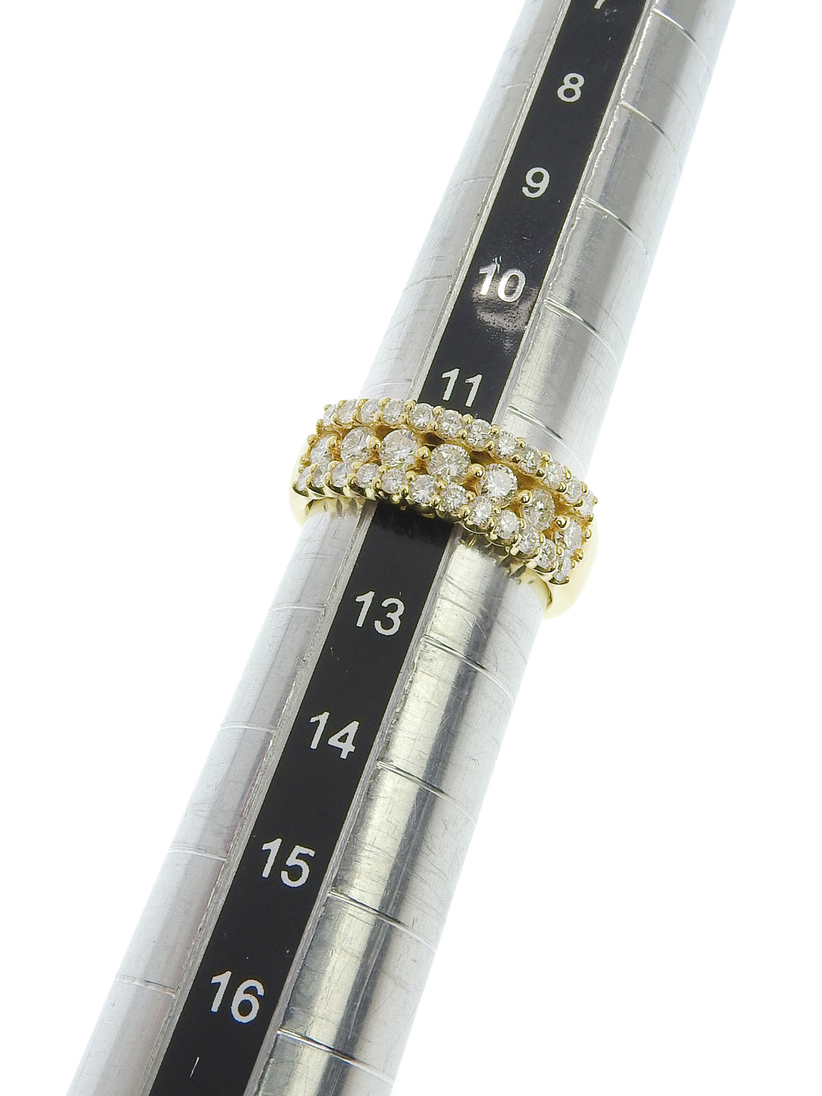 18Kダイヤモンドデザインリング ゴールド