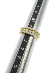 18Kダイヤモンドデザインリング ゴールド