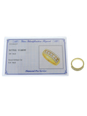 18K Gold Diamond Design Ring