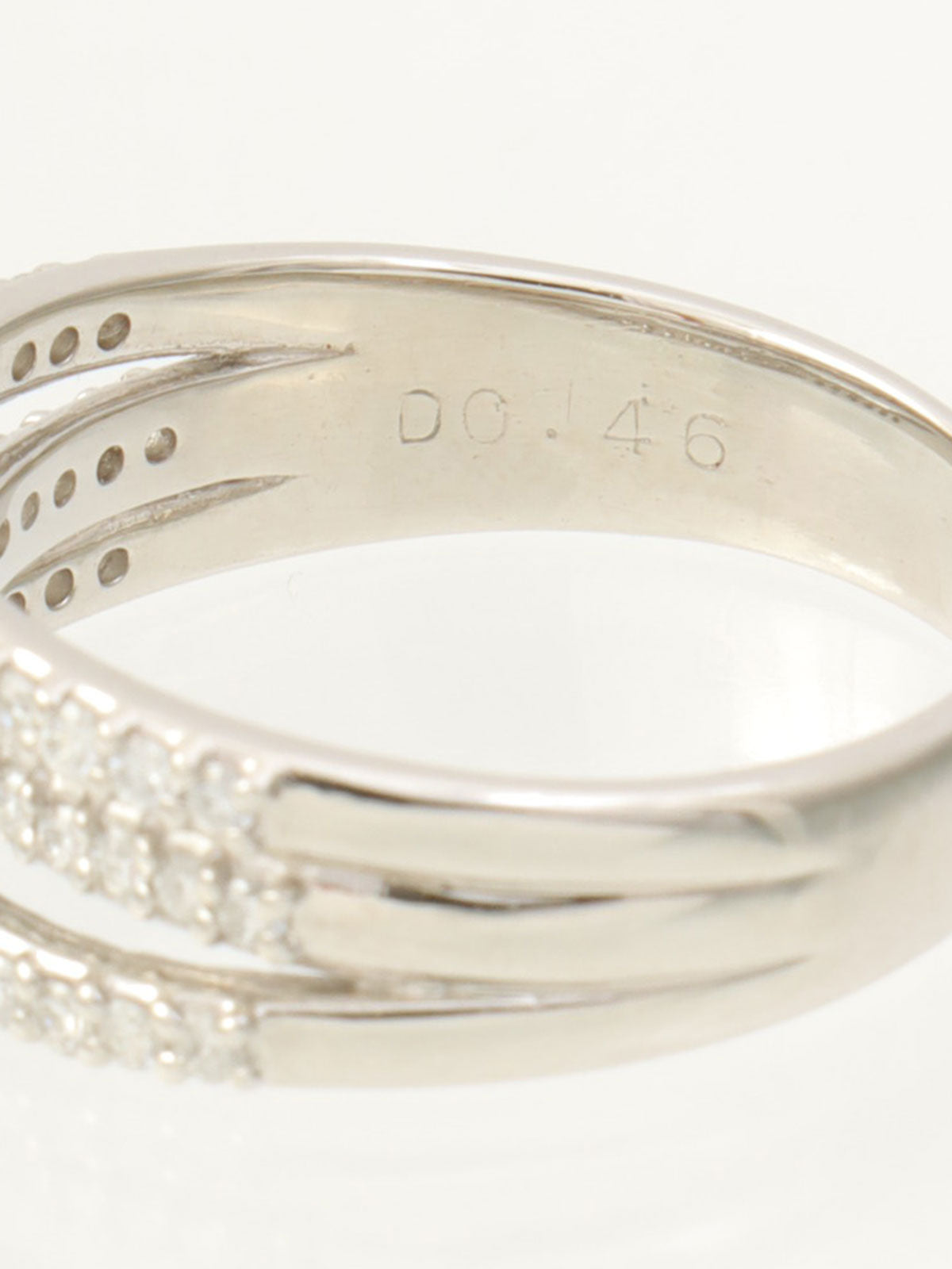 18K Diamond Design Ring #55 Silver
