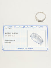 18K Diamond Design Ring #55 Silver