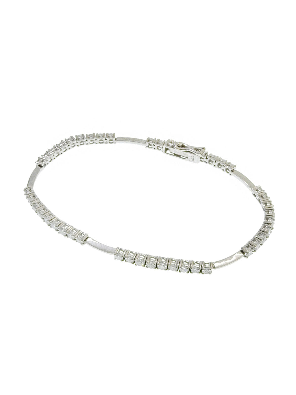 18K Diamond Bracelet Silver