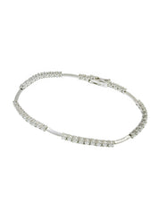 18K Diamond Bracelet Silver
