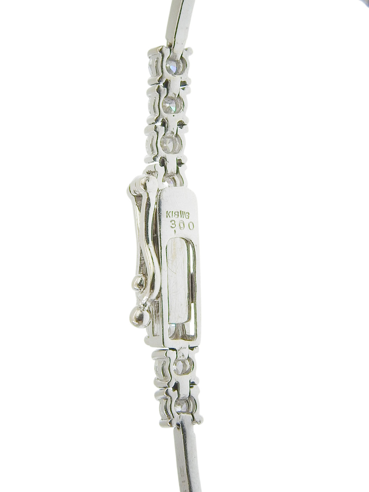 18Kダイヤモンドブレスレット シルバー