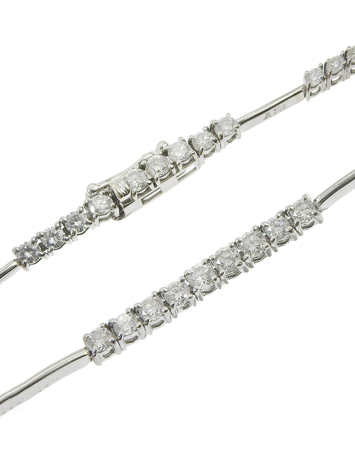 18Kダイヤモンドブレスレット シルバー