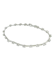 18K Diamond Bracelet Silver